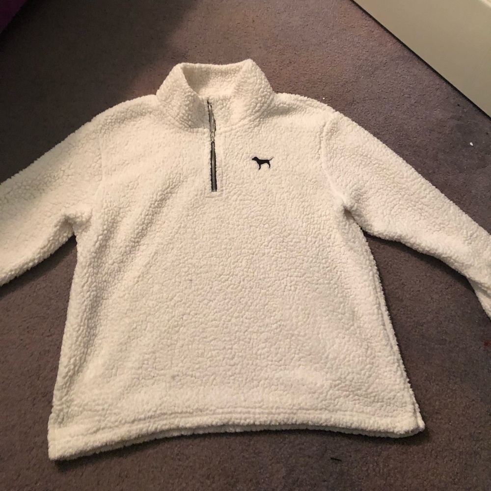 PINK Sherpa Quarter Zip